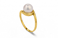 White Akoya Pearl Ring 7.00 - 8.00mm