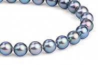Silver Grey Akoya Pearl Necklace 7.50 - 8.00mm